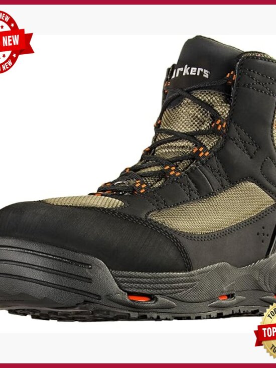 Men\'s Wading Boots Interchangeable Soles Fishing Boots Synthetic Ankle High main image 4